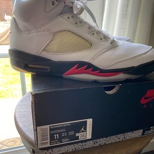 Air Jordan5 - Fire Red Silver Tongue(2020) Sz 11